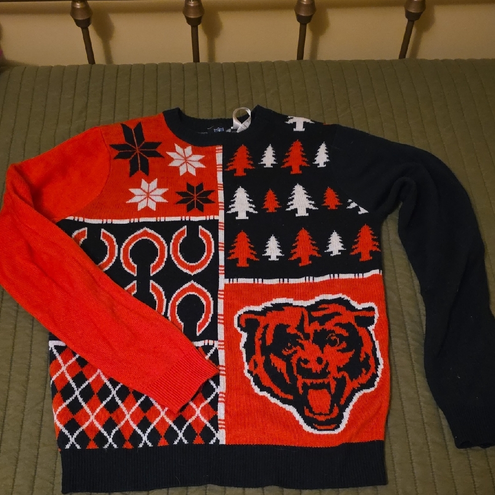 NFL Red and Black Crewneck Sweater